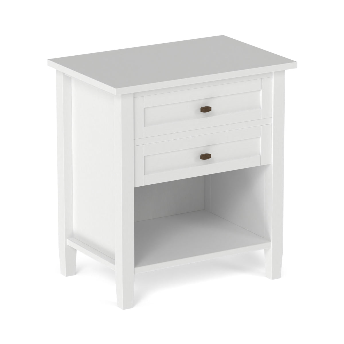 White | Warm Shaker Nightstand