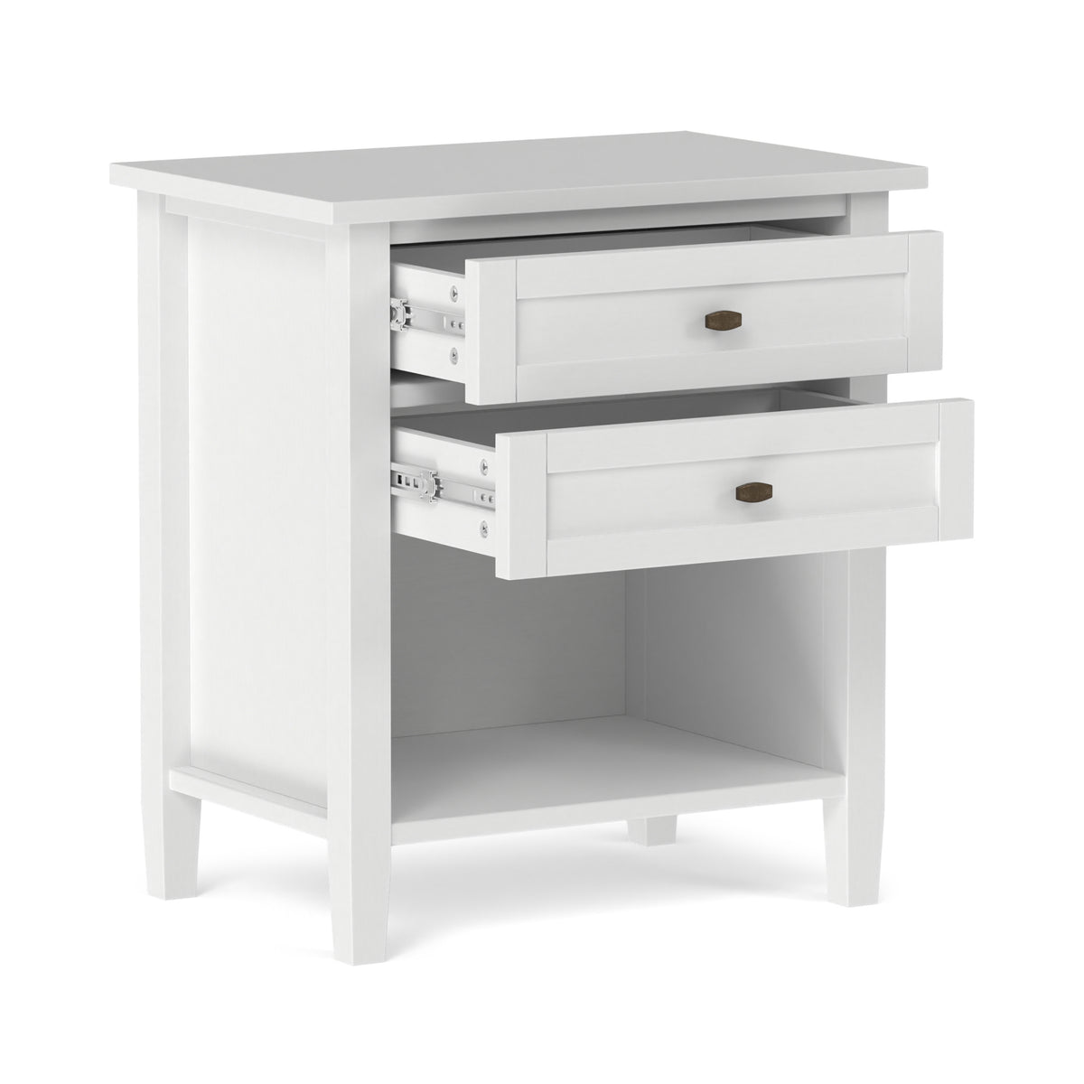 White | Warm Shaker Nightstand