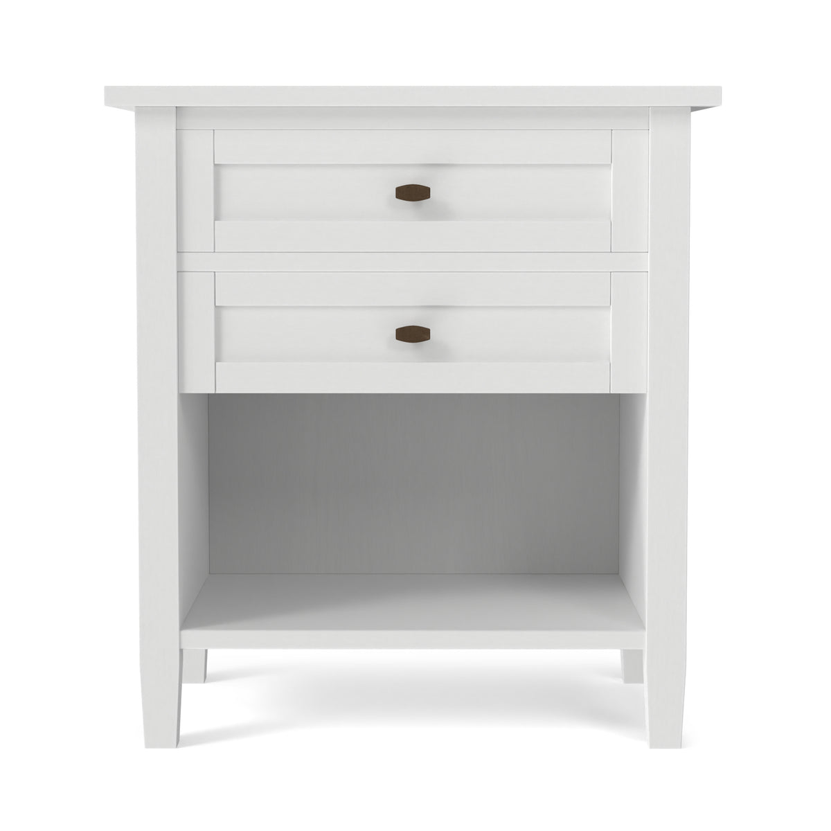 White | Warm Shaker Nightstand