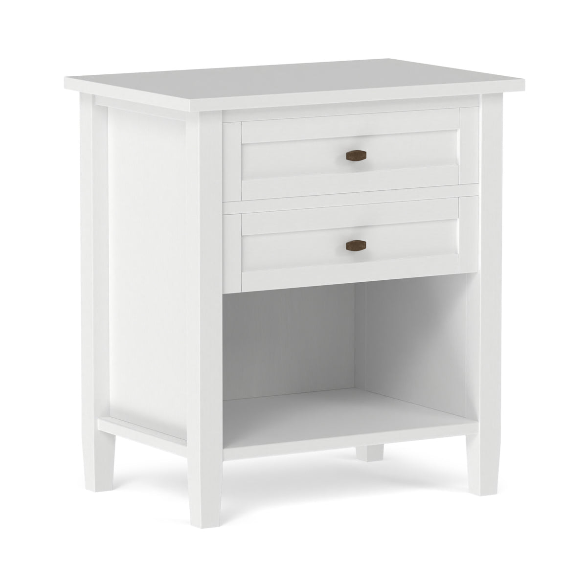 White | Warm Shaker Nightstand