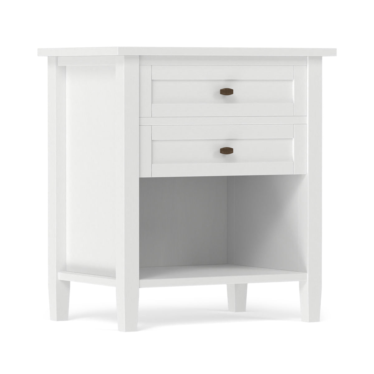 White | Warm Shaker Nightstand
