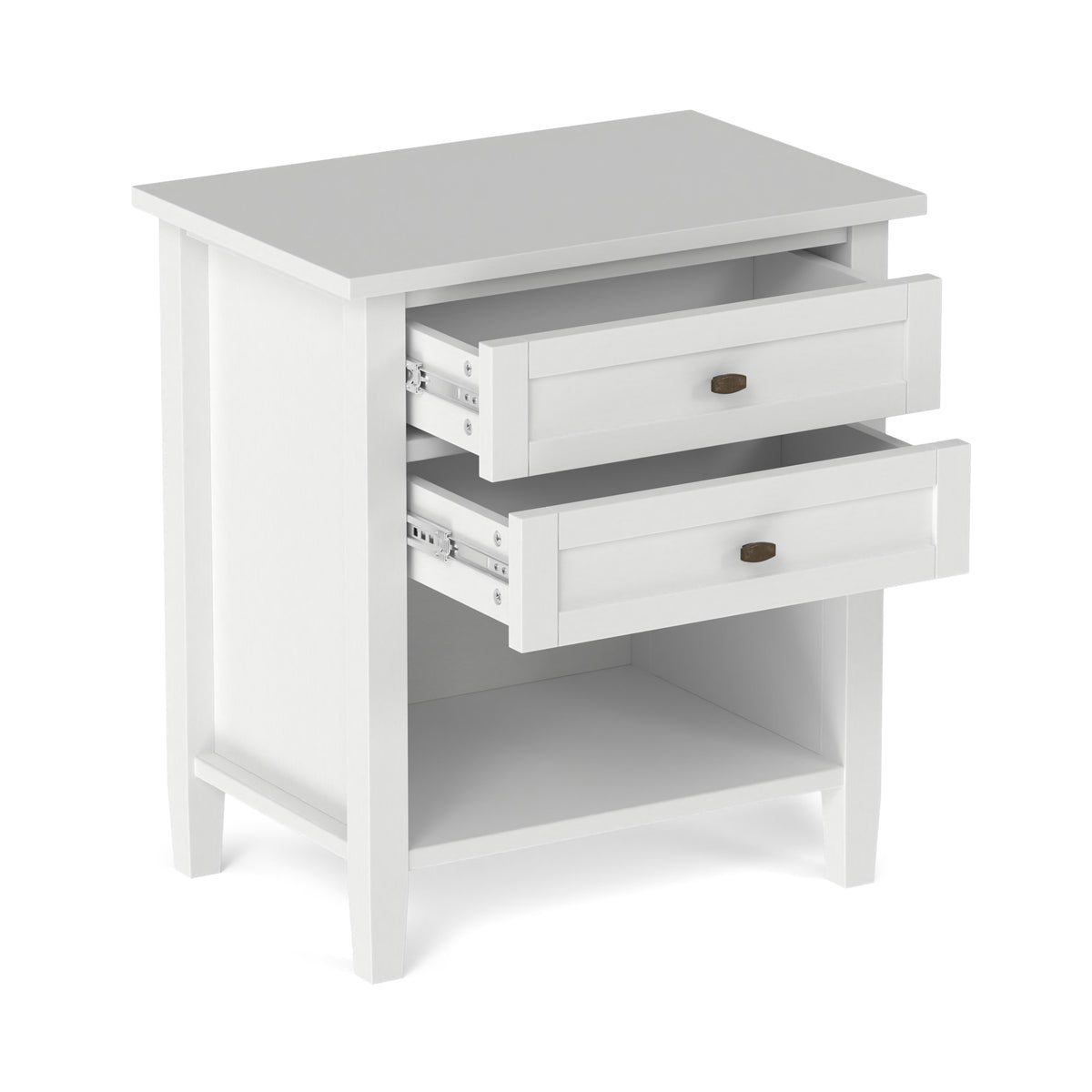 White | Warm Shaker Nightstand