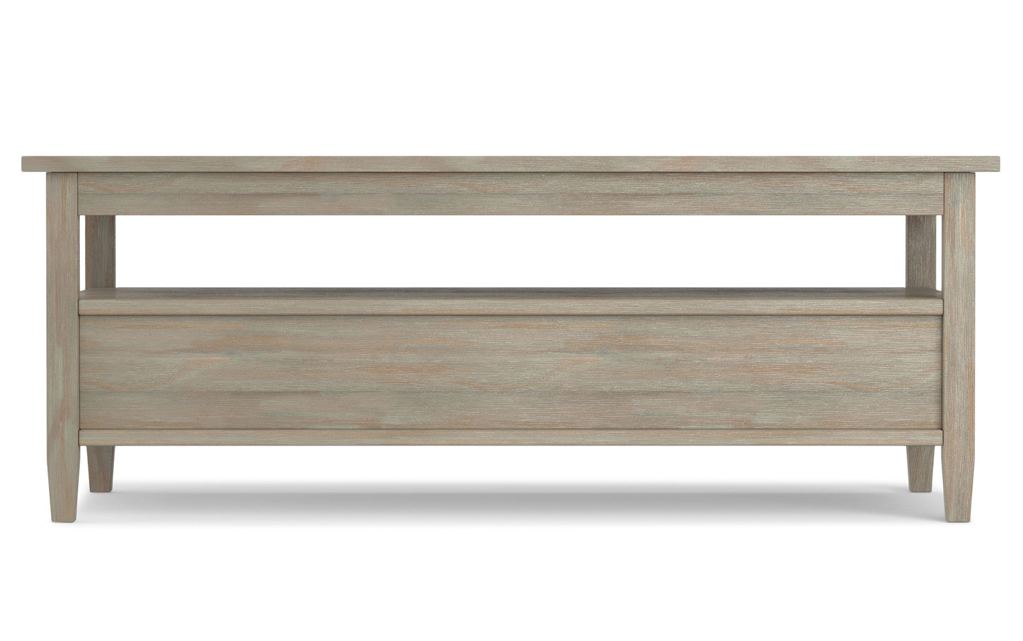 Distressed Grey | Warm Shaker 48 inch Coffee Table