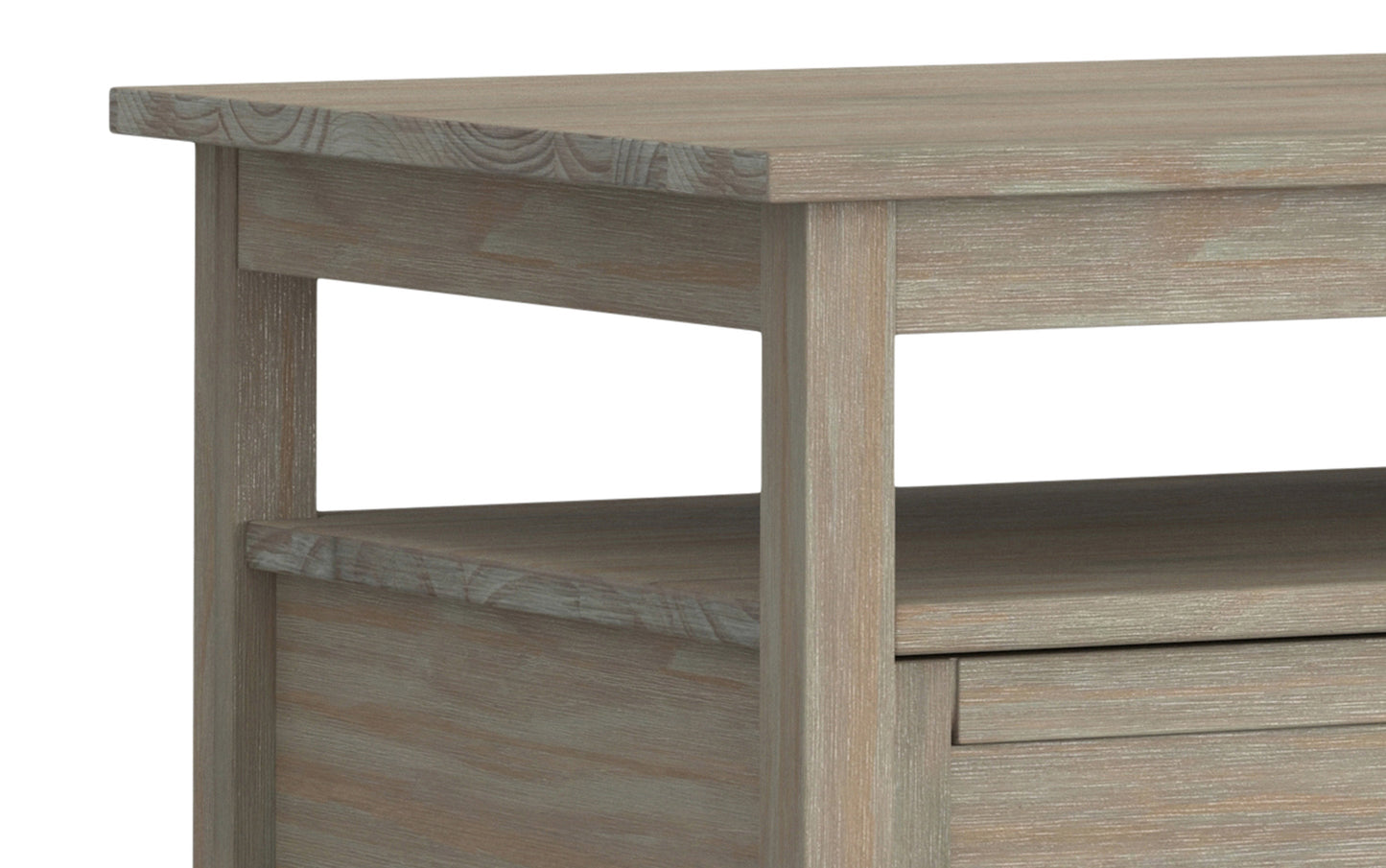 Distressed Grey | Warm Shaker 48 inch Coffee Table