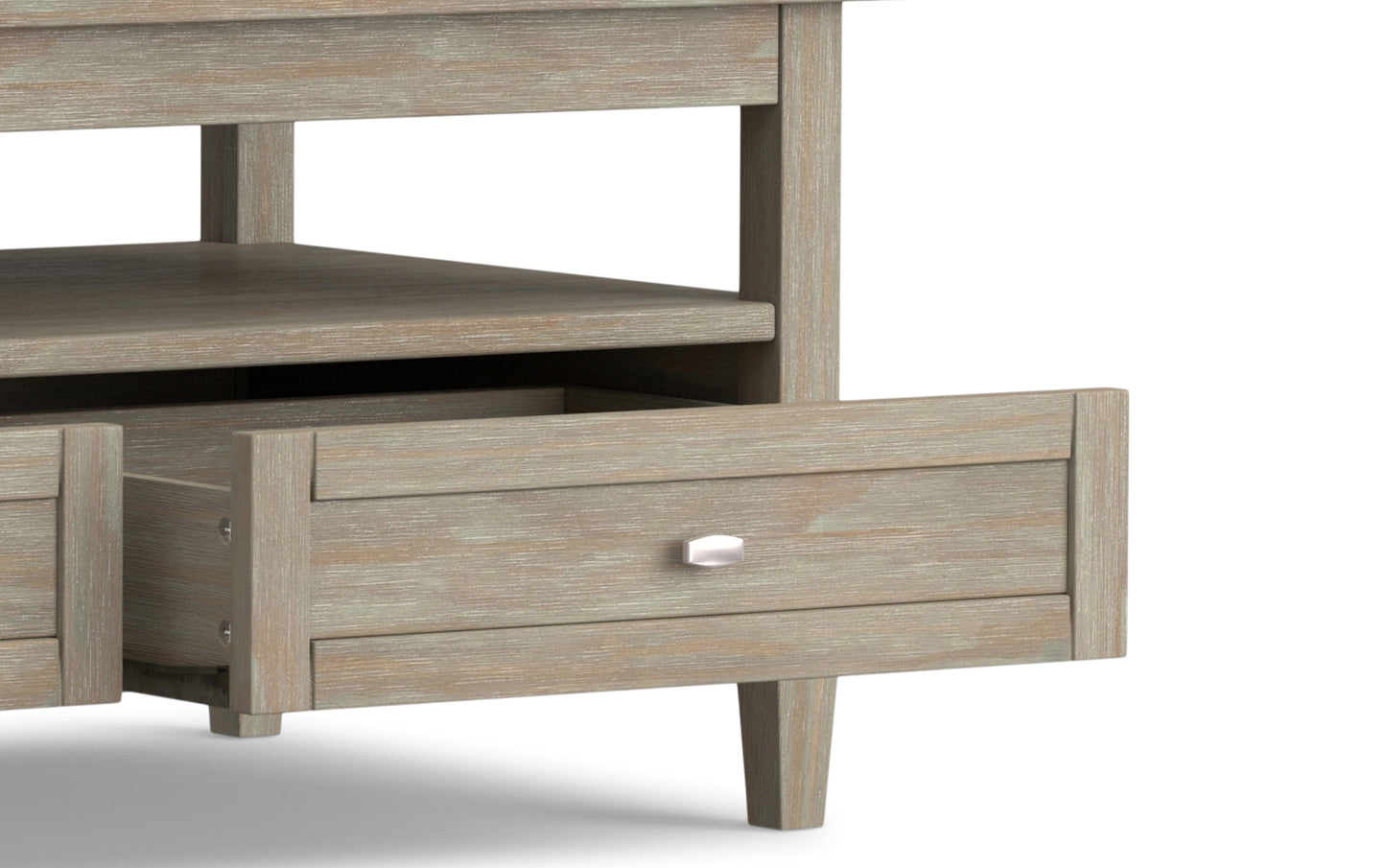 Distressed Grey | Warm Shaker 48 inch Coffee Table