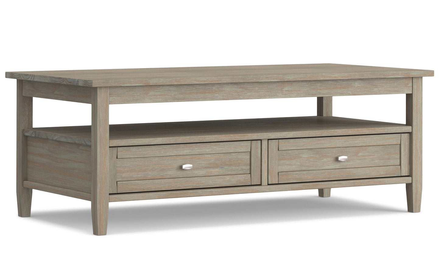 Distressed Grey | Warm Shaker 48 inch Coffee Table