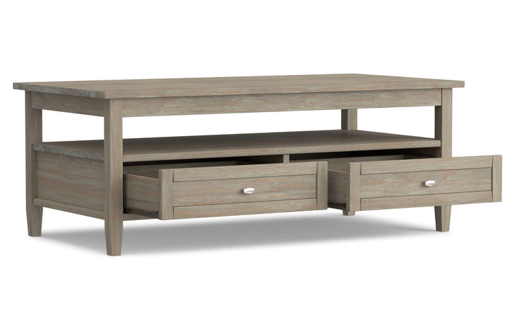 Distressed Grey | Warm Shaker Coffee Table