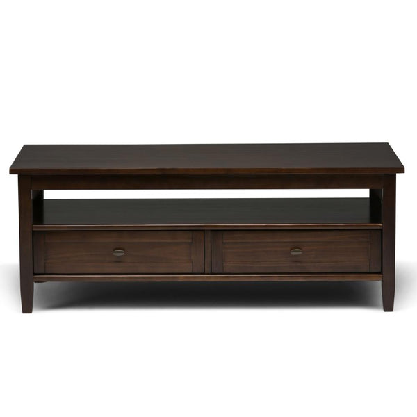 Tobacco Brown | Warm Shaker 48 inch Coffee Table