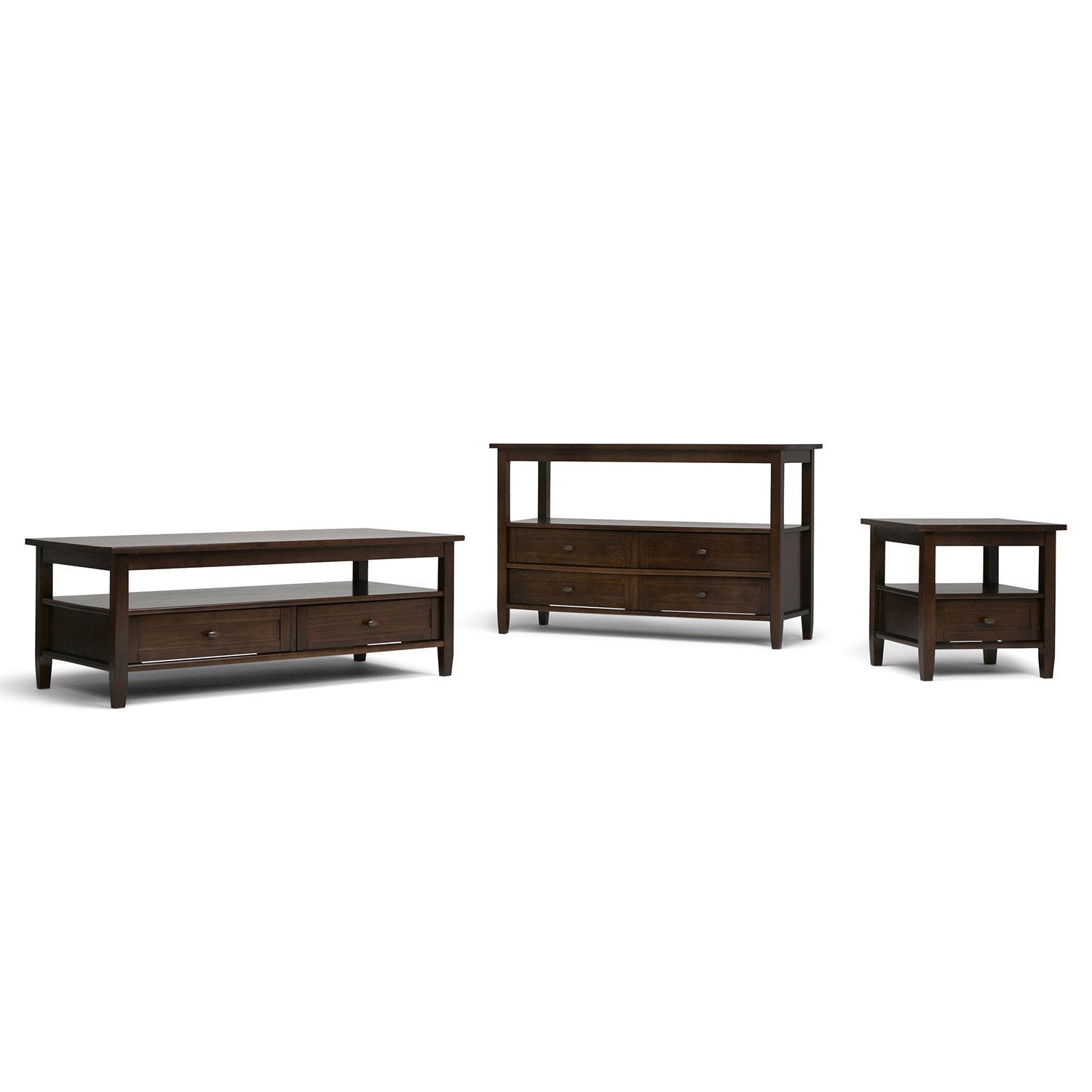 Tobacco Brown | Warm Shaker 48 inch Coffee Table