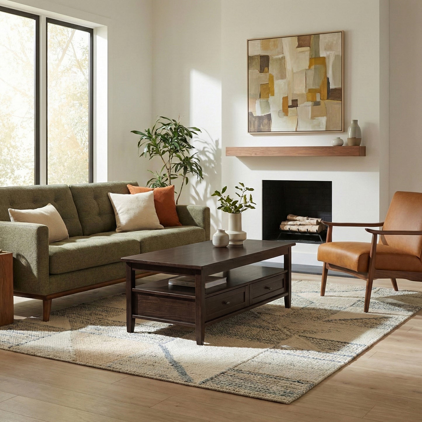 Tobacco Brown | Warm Shaker Coffee Table