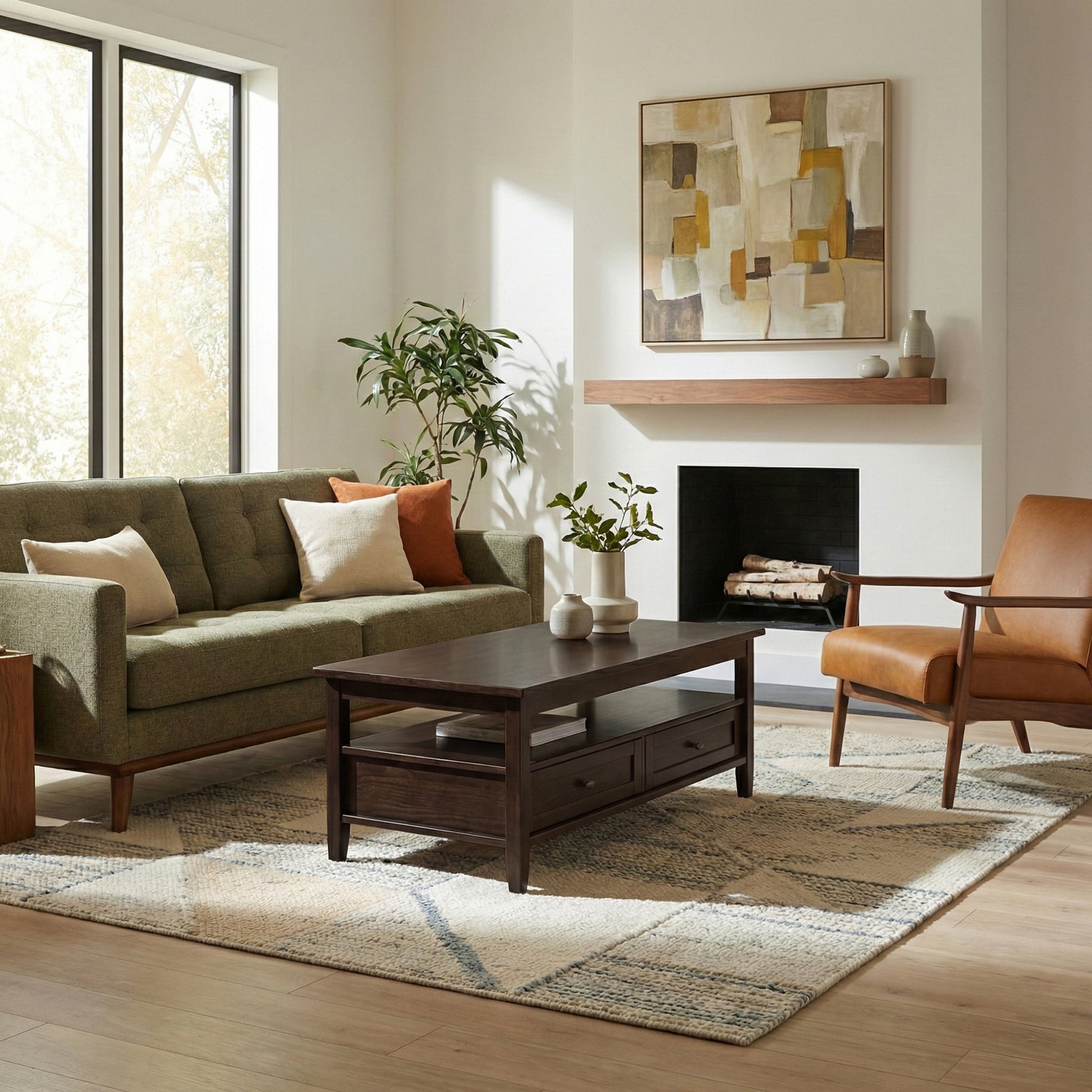 Tobacco Brown | Warm Shaker Coffee Table