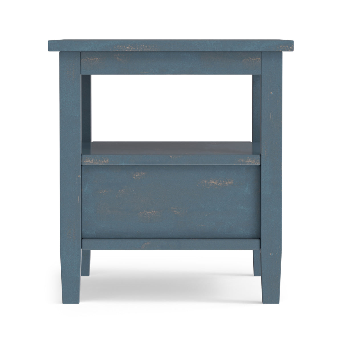 Distressed Coastal Blue | Warm Shaker End Table