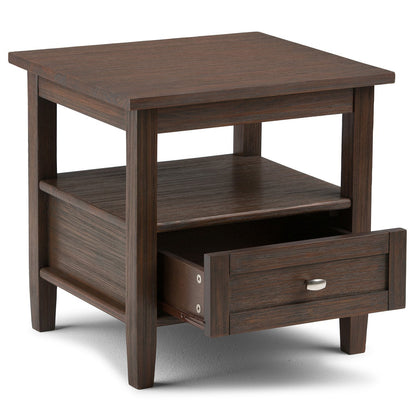 Farmhouse Brown | Warm Shaker End Table
