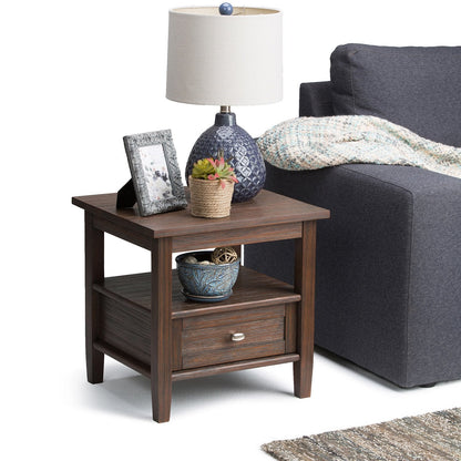 Farmhouse Brown | Warm Shaker End Table