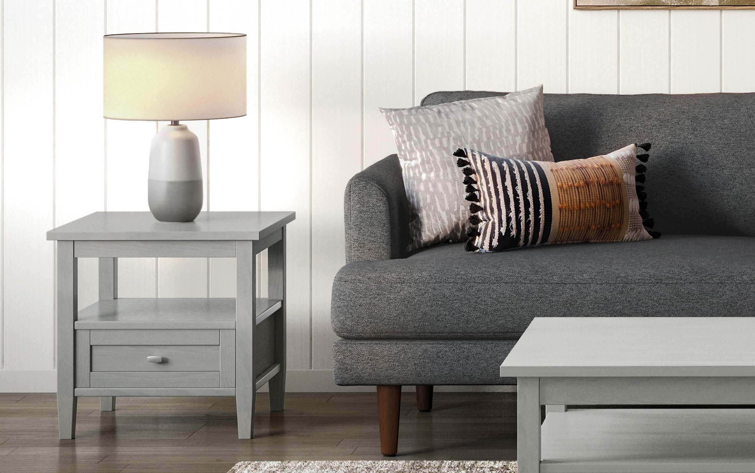Fog Grey | Warm Shaker End Table