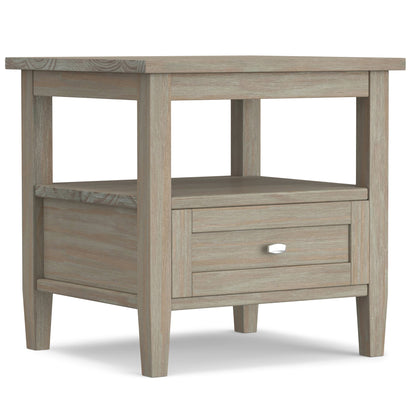 Distressed Grey | Warm Shaker End Table