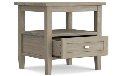 Distressed Grey | Warm Shaker End Table