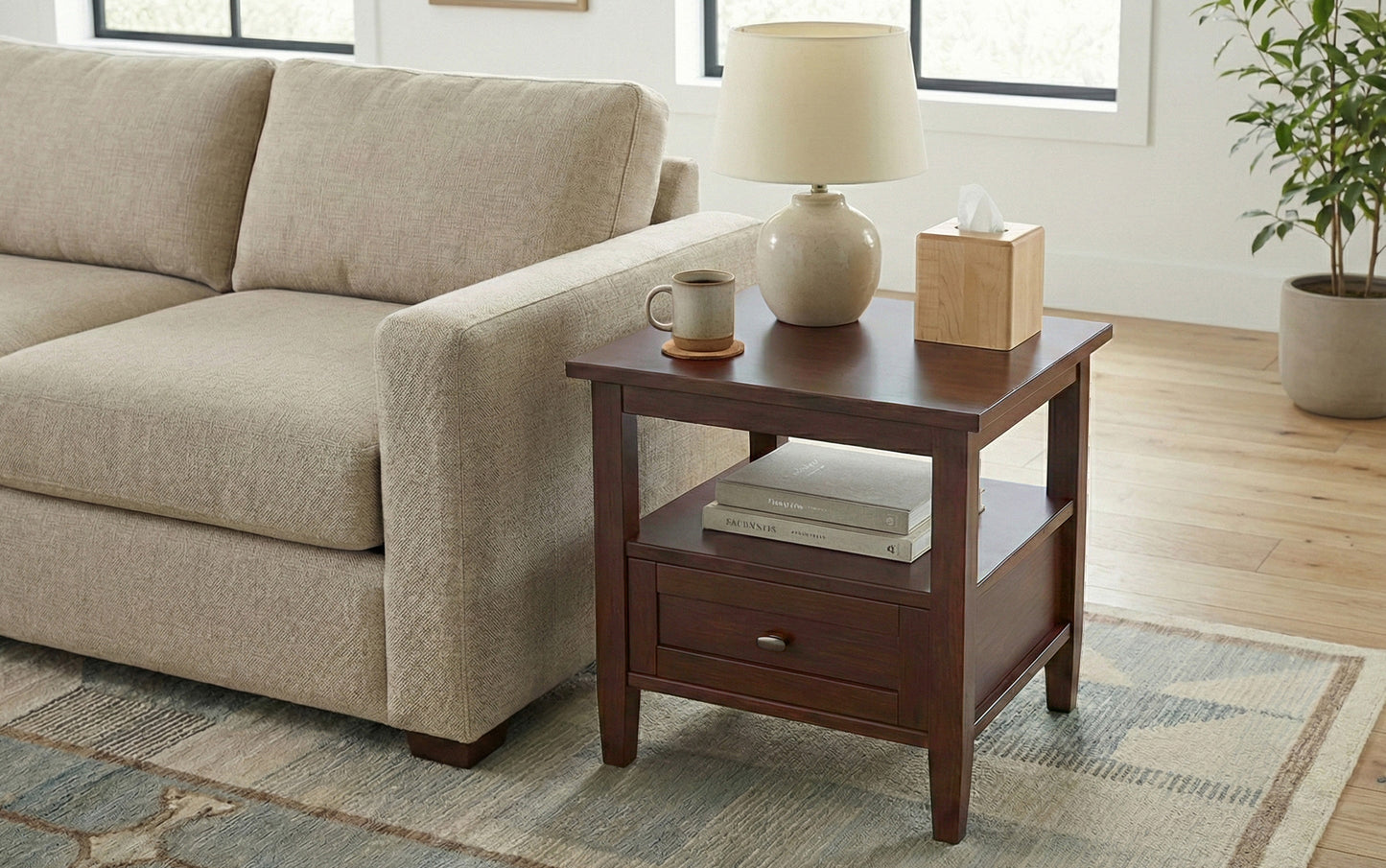 Russet Brown | Warm Shaker End Table