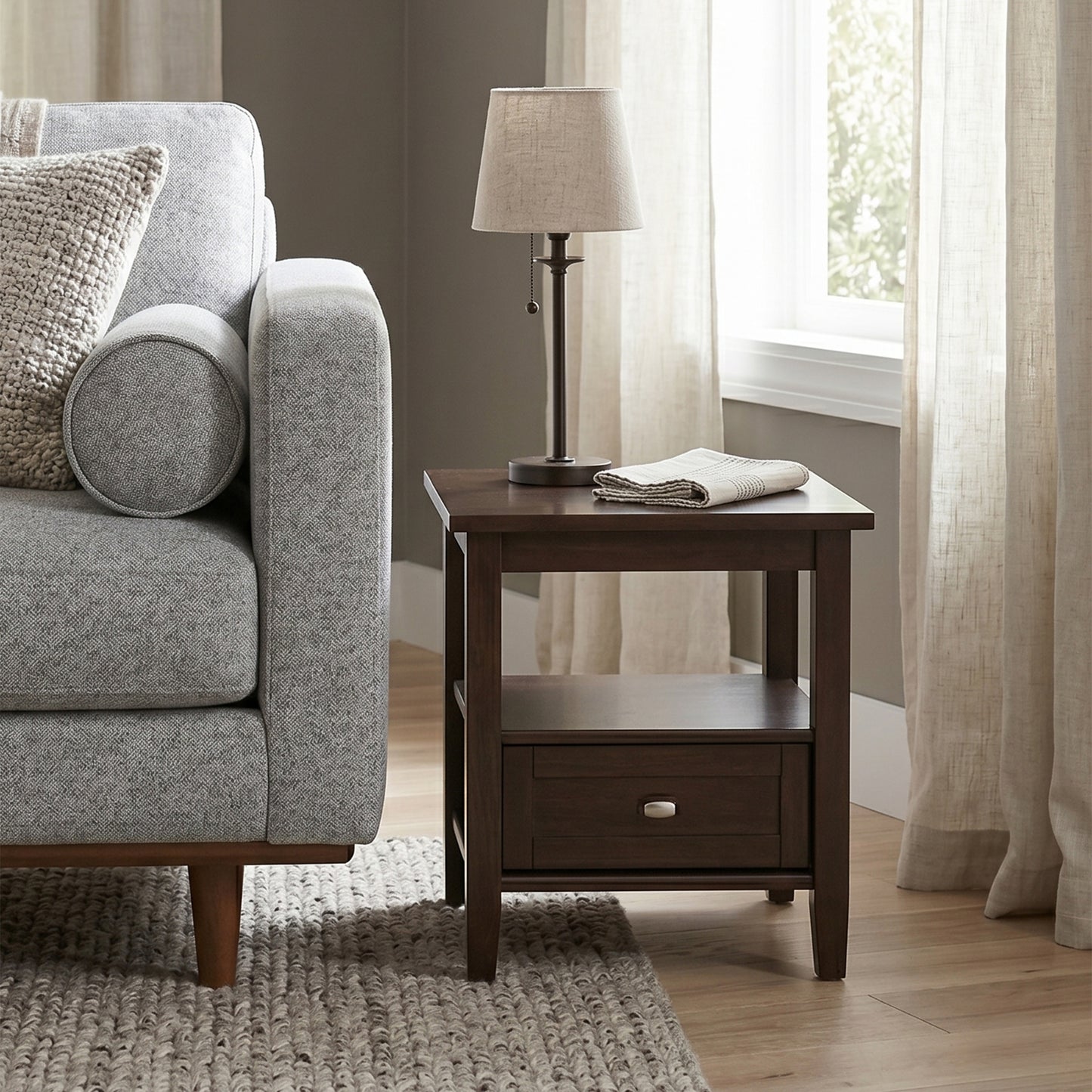 Tobacco Brown | Warm Shaker End Table