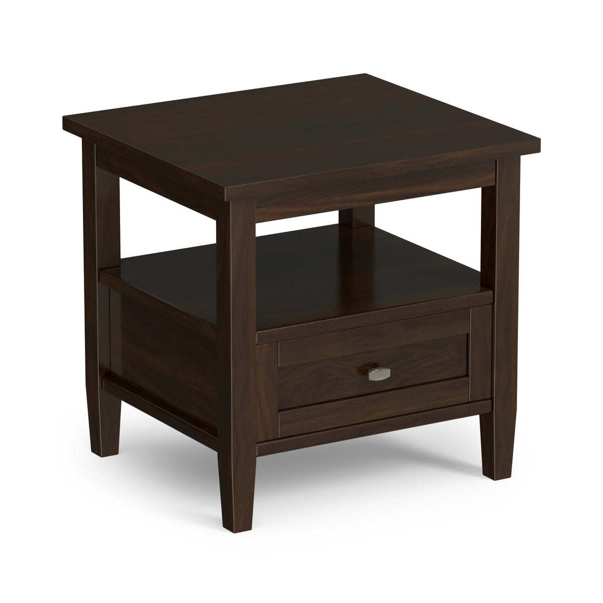 Brunette Brown | Warm Shaker End Table