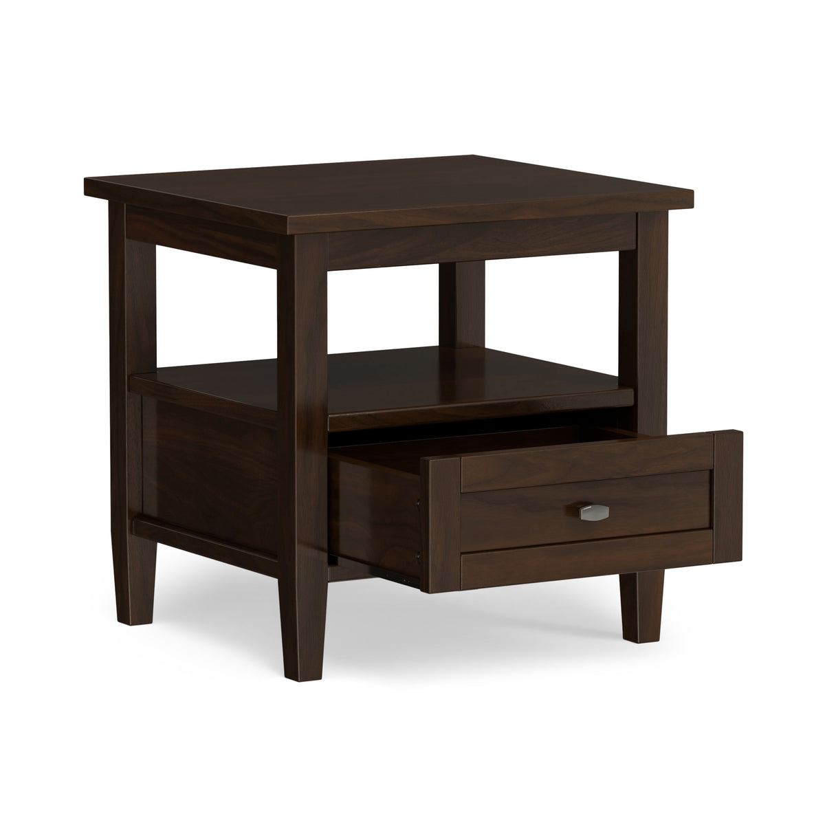 Brunette Brown | Warm Shaker End Table
