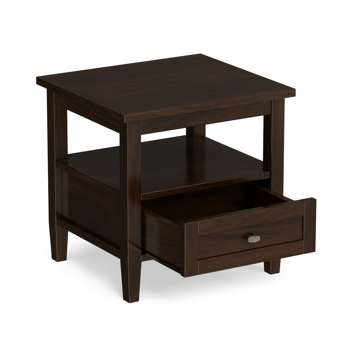 Brunette Brown | Warm Shaker End Table