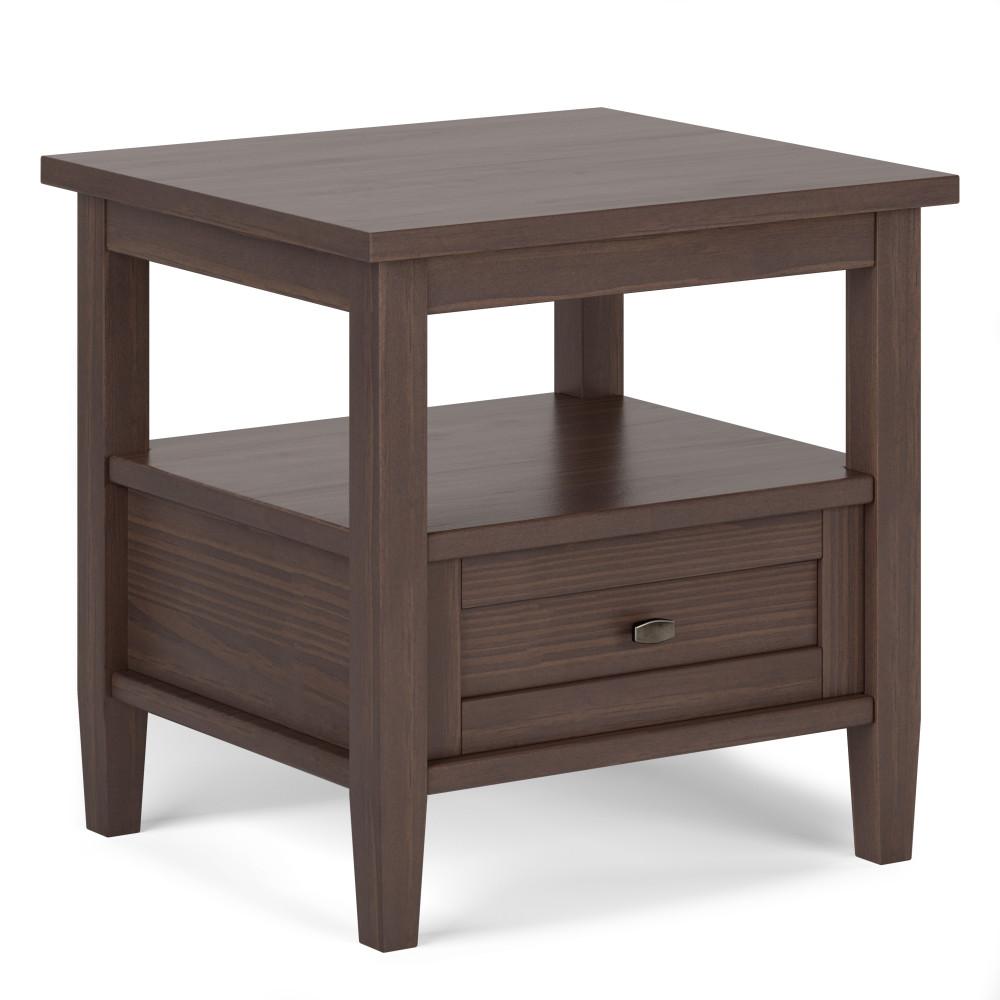Warm Walnut Brown | Warm Shaker End Table