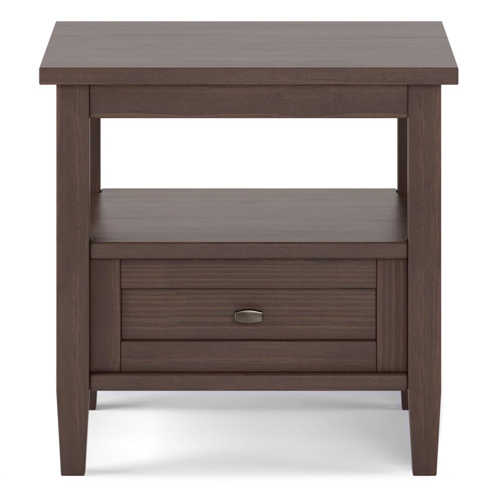 Warm Walnut Brown | Warm Shaker End Table