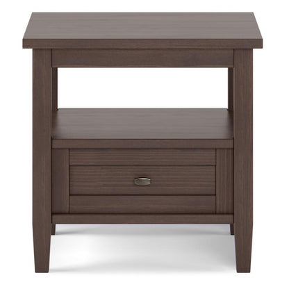 Warm Walnut Brown | Warm Shaker End Table