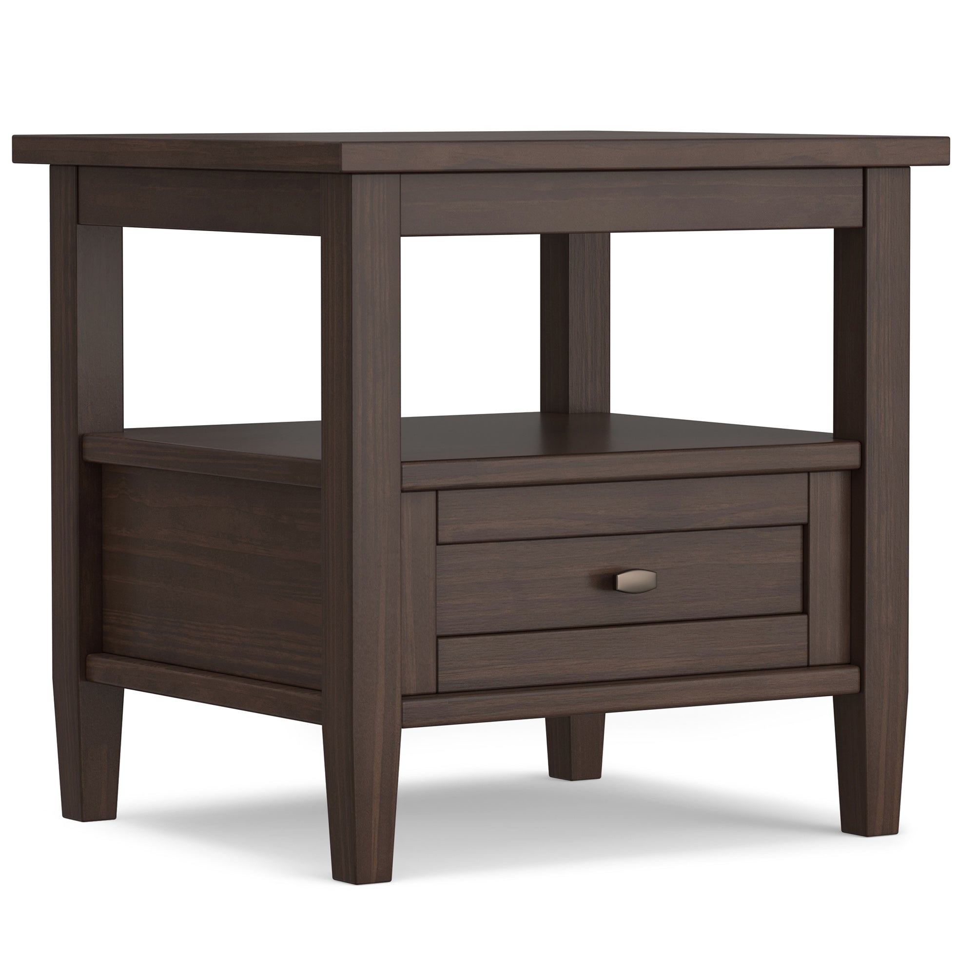 Warm Walnut Brown | Warm Shaker End Table