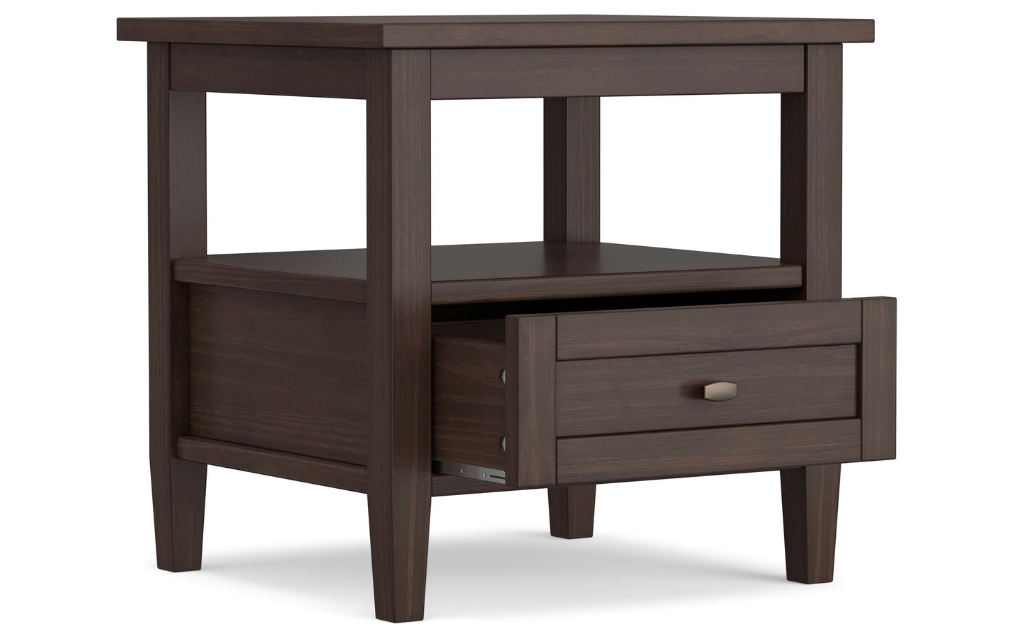 Warm Walnut Brown | Warm Shaker End Table