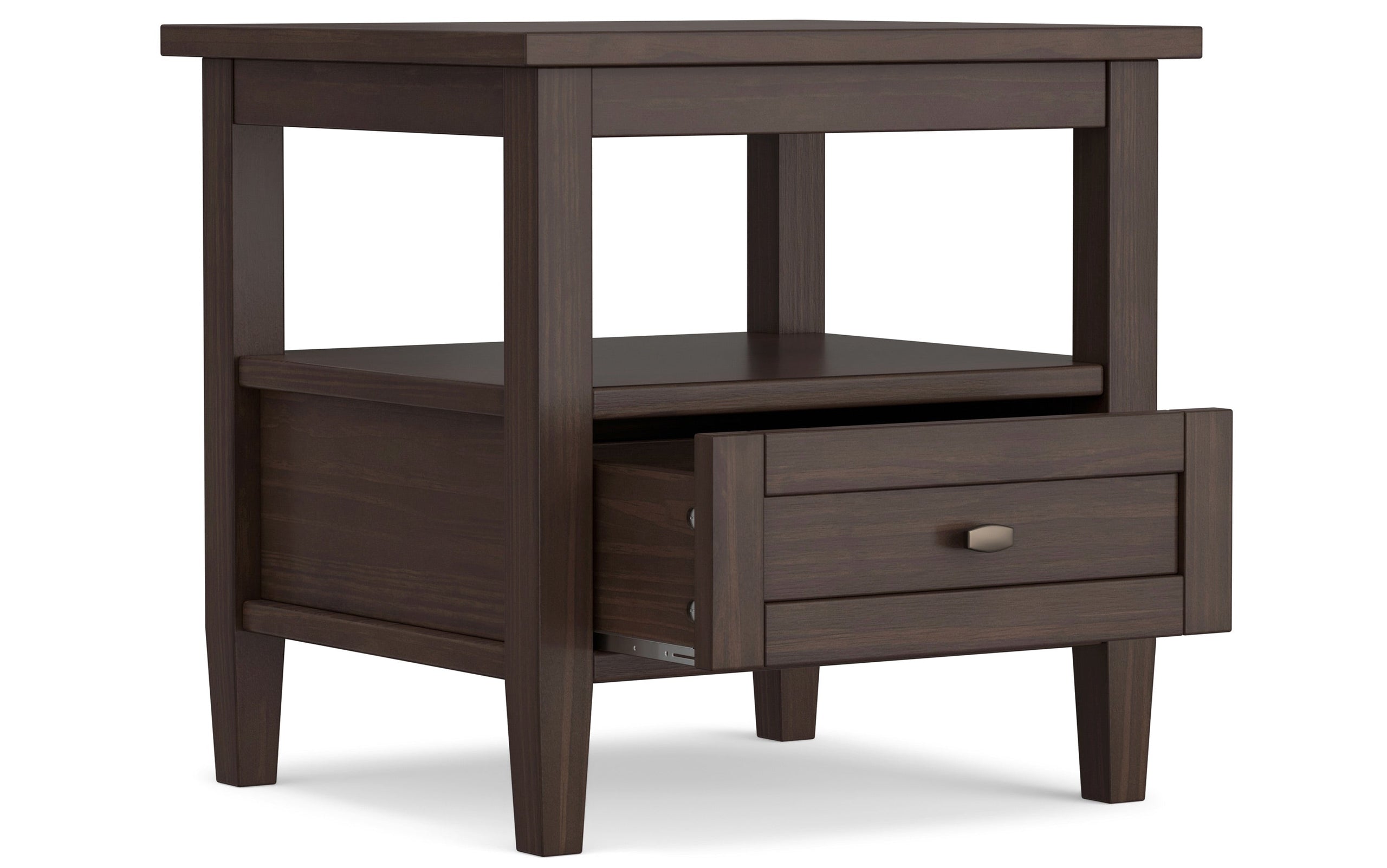 Warm Walnut Brown | Warm Shaker End Table