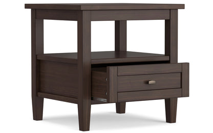 Warm Walnut Brown | Warm Shaker End Table