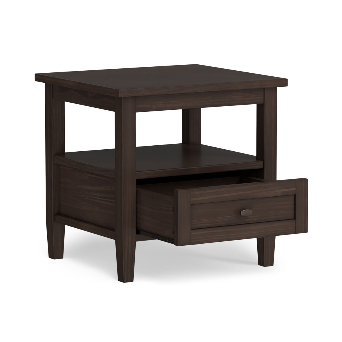 Warm Walnut Brown | Warm Shaker End Table