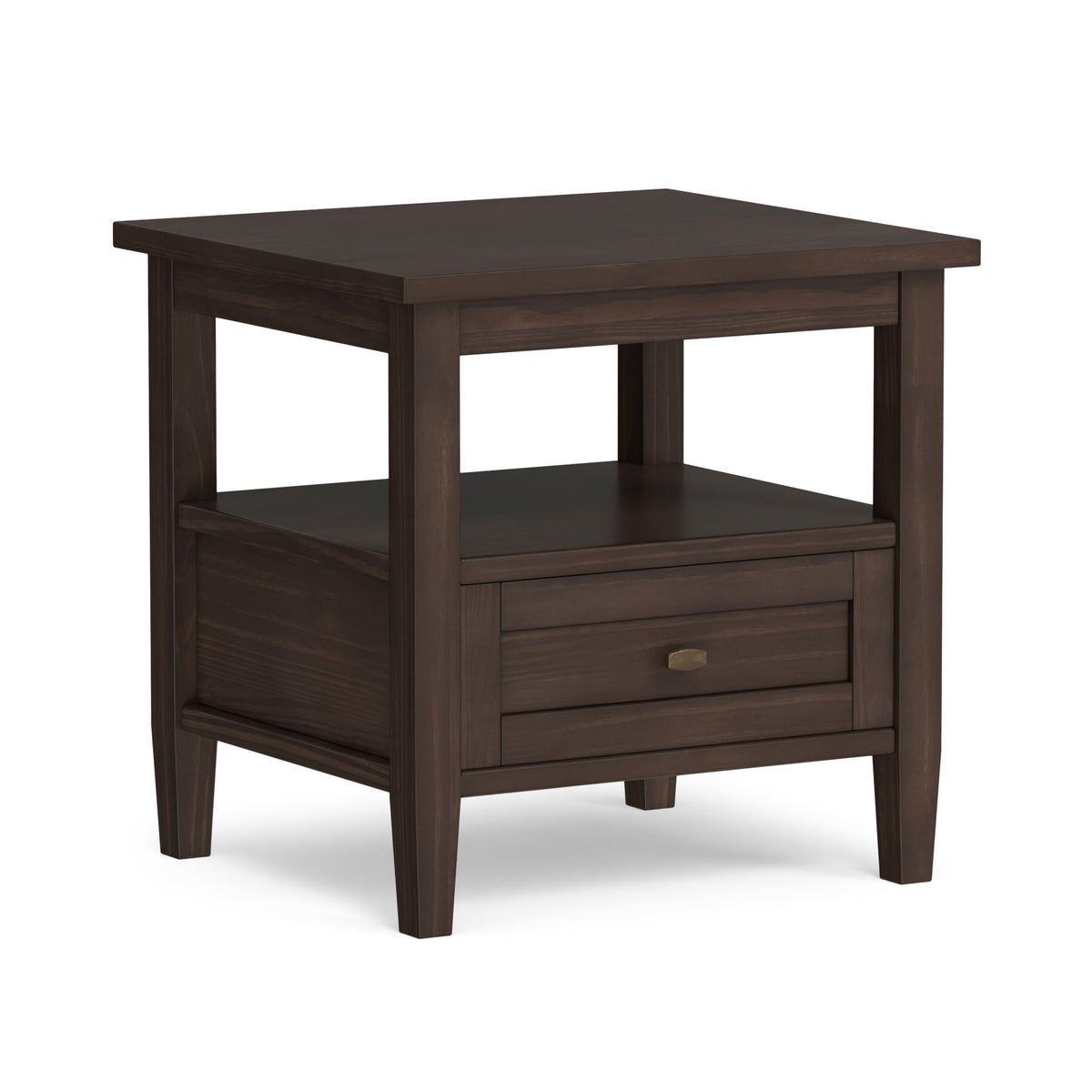 Warm Walnut Brown | Warm Shaker End Table
