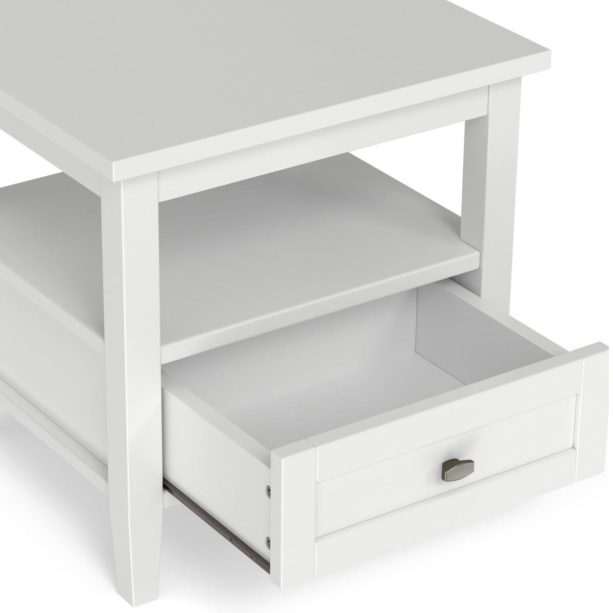White | Warm Shaker End Table