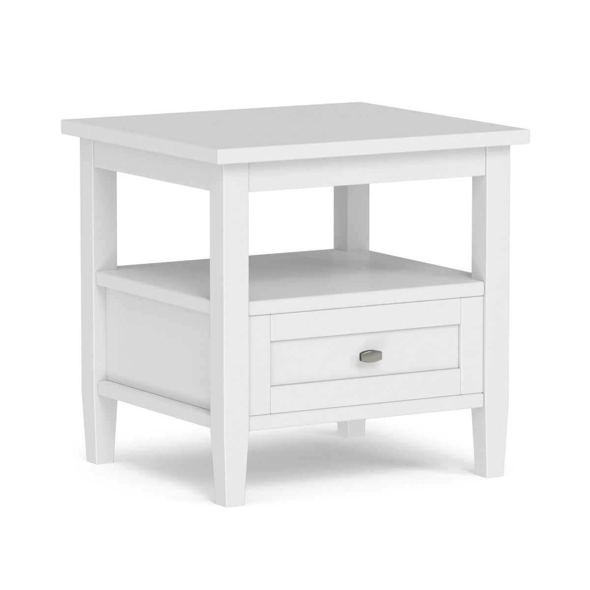 White | Warm Shaker End Table