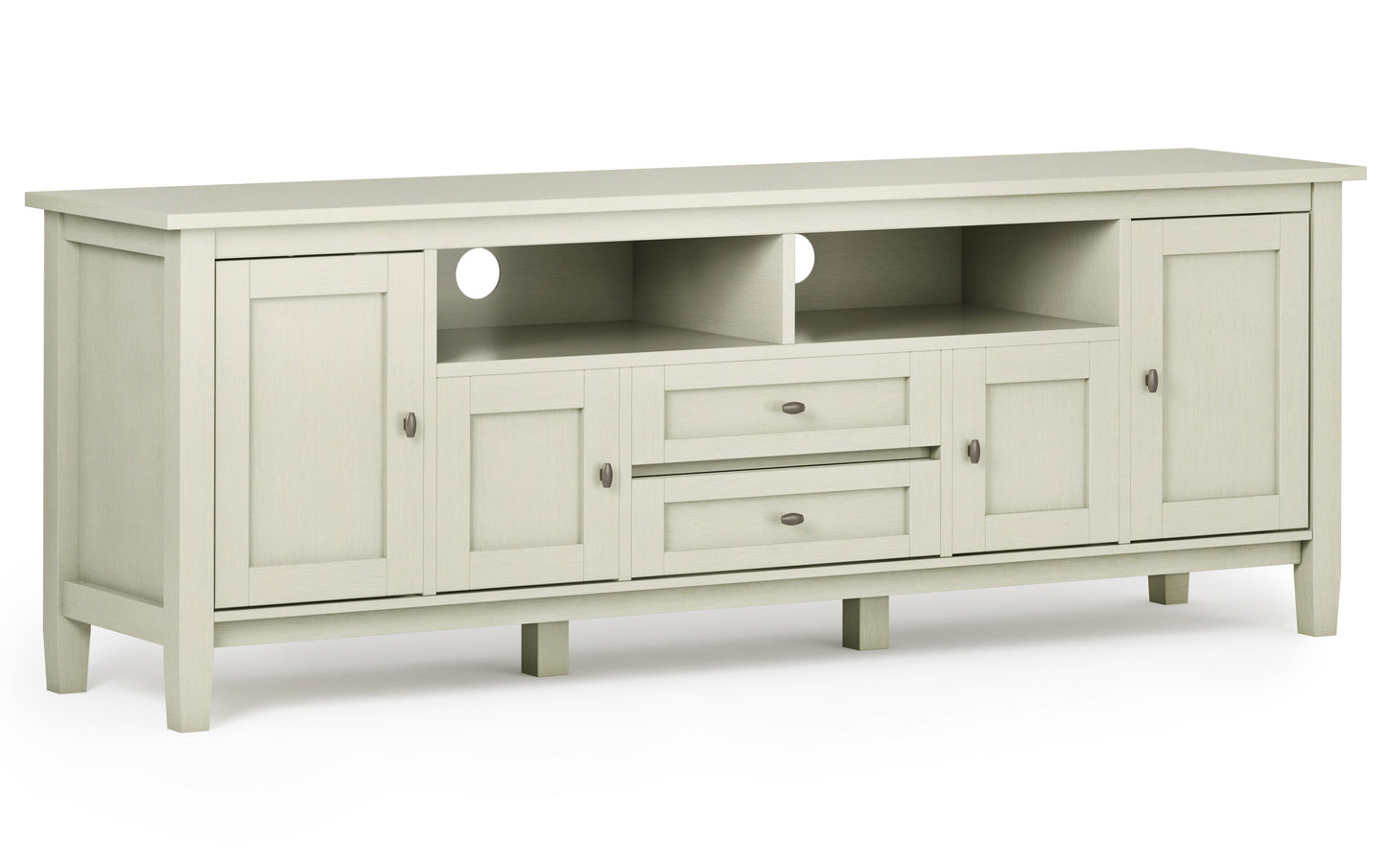 Antique White | Warm Shaker 72 inch TV Stand