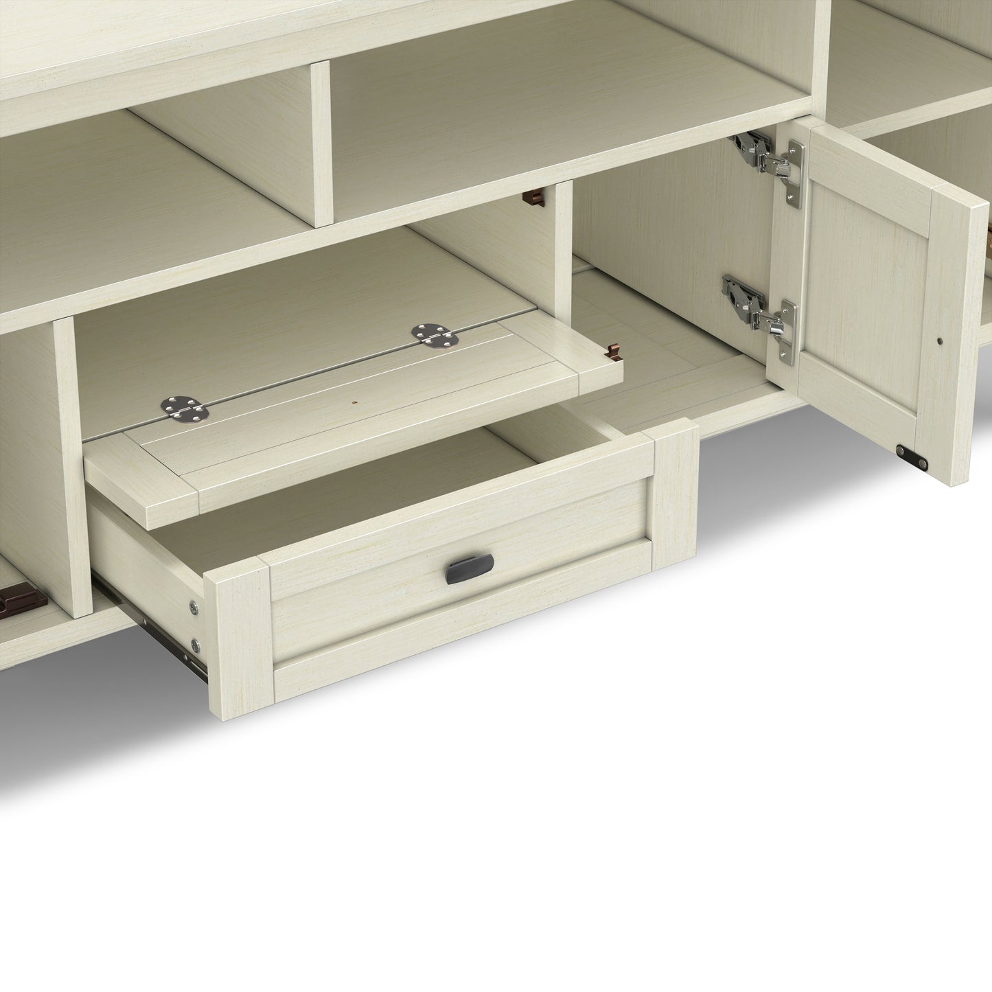 Antique White | Warm Shaker 72 inch TV Media Stand