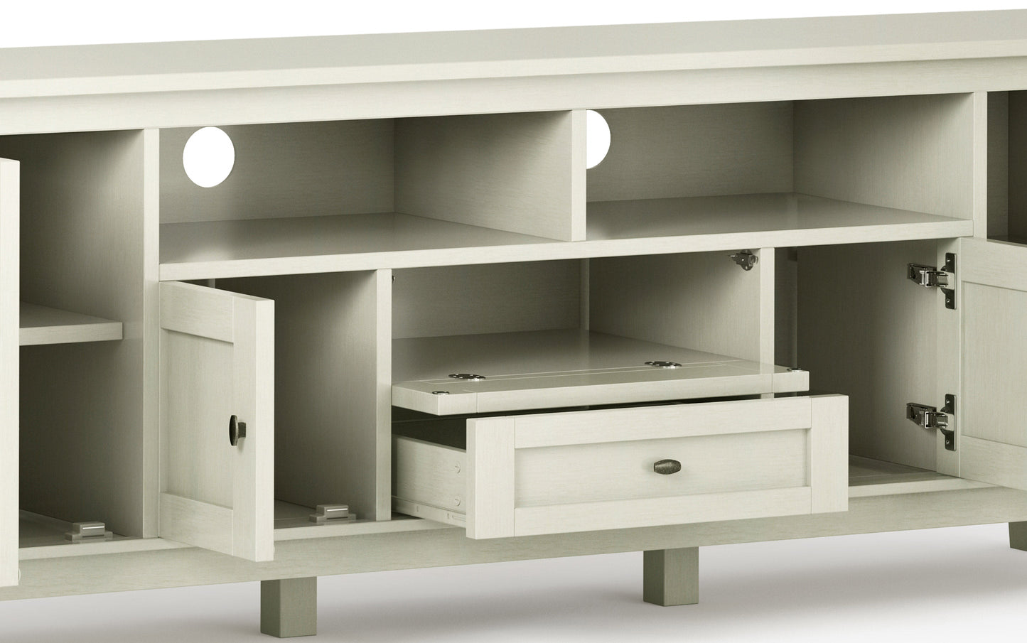 Antique White | Warm Shaker 72 inch TV Stand