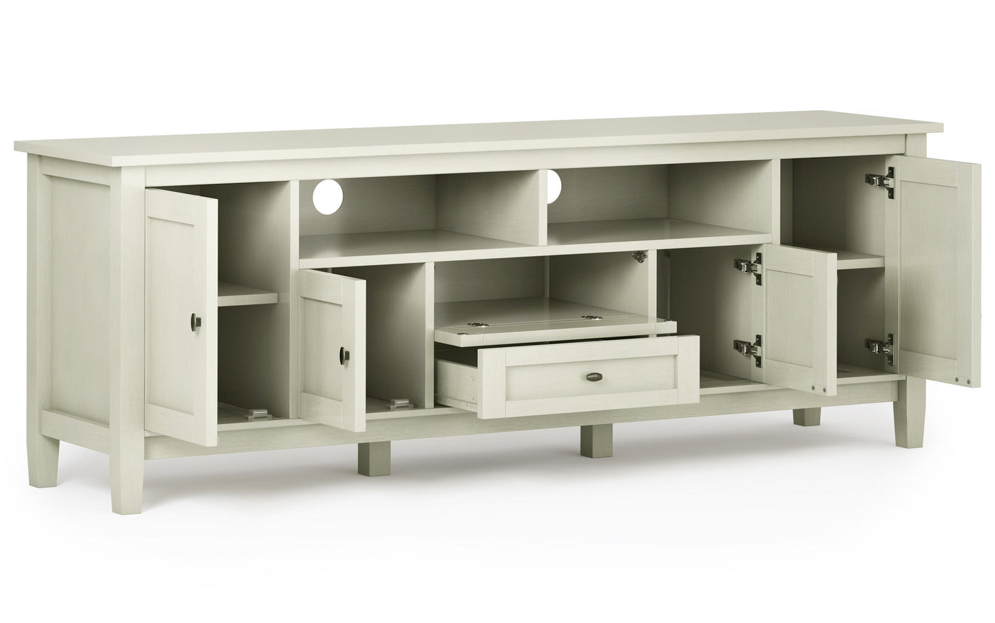 Antique White | Warm Shaker 72 inch TV Stand