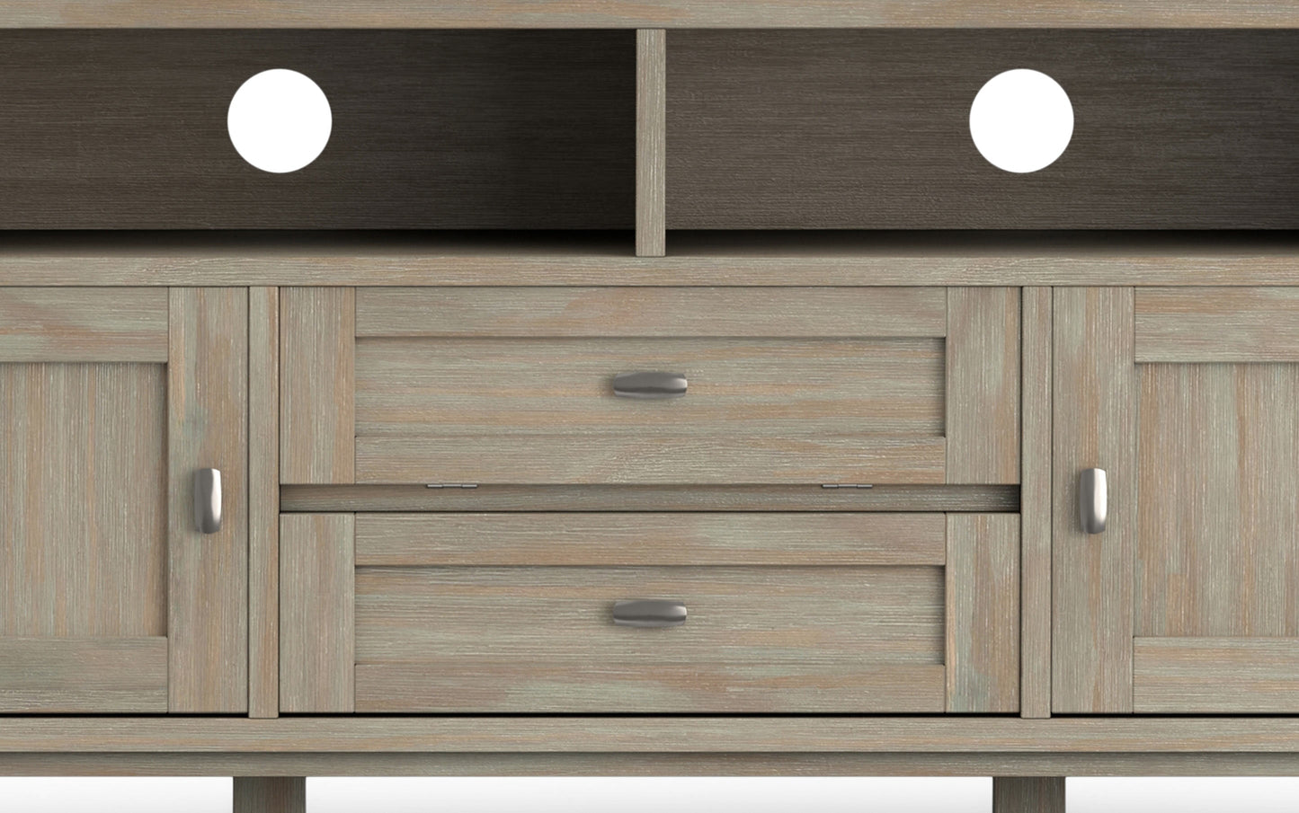 Distressed Grey | Warm Shaker 72 inch TV Stand