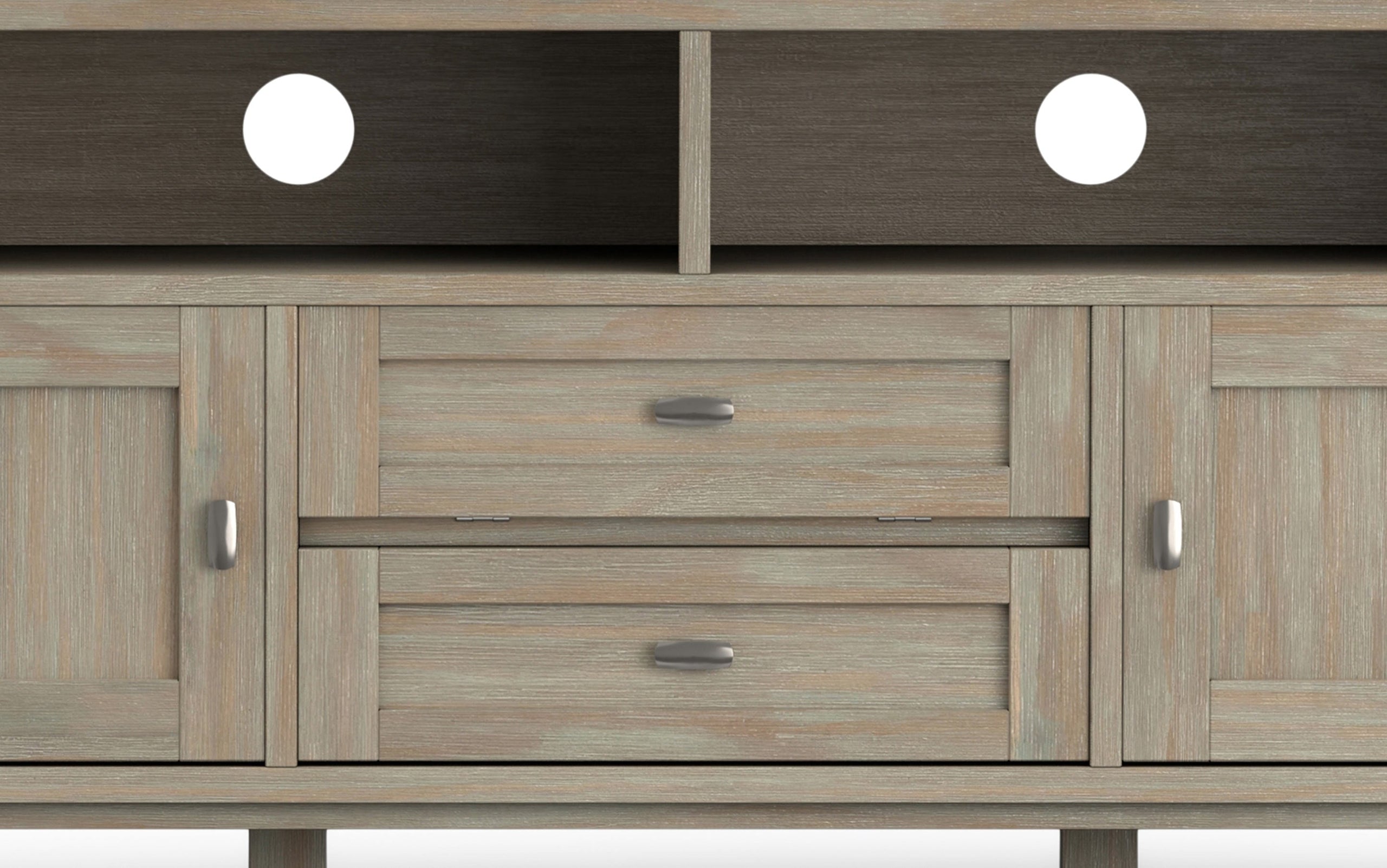 Distressed Grey | Warm Shaker 72 inch TV Stand
