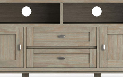Distressed Grey | Warm Shaker 72 inch TV Stand