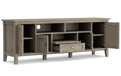 Distressed Grey | Warm Shaker 72 inch TV Stand