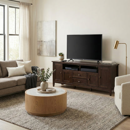 Tobacco Brown | Warm Shaker 72 inch TV Media Stand
