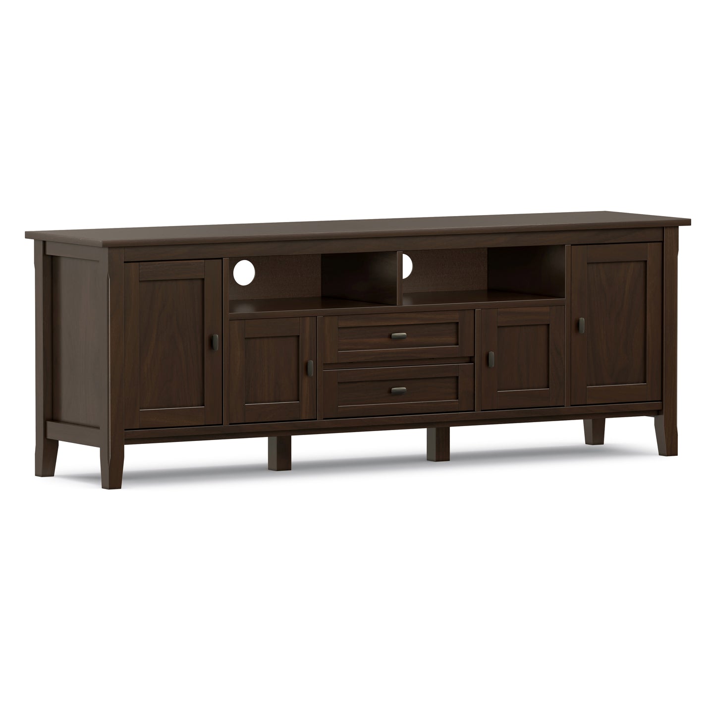 Tobacco Brown | Warm Shaker 72 inch TV Media Stand
