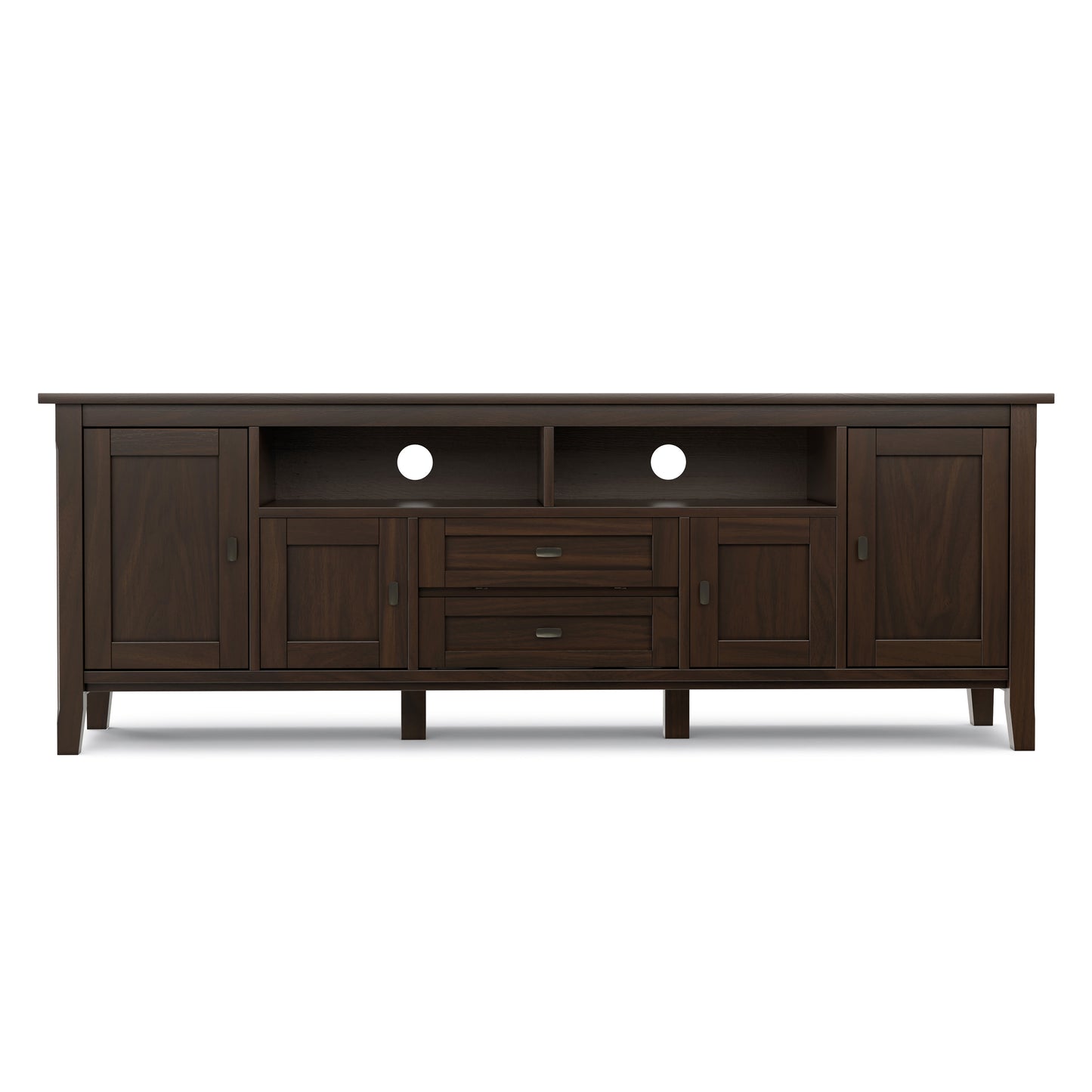 Tobacco Brown | Warm Shaker 72 inch TV Media Stand