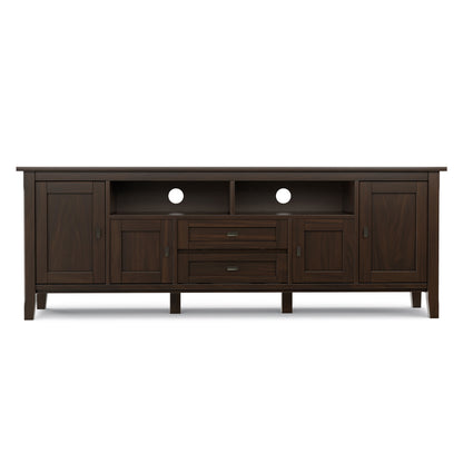 Tobacco Brown | Warm Shaker 72 inch TV Media Stand
