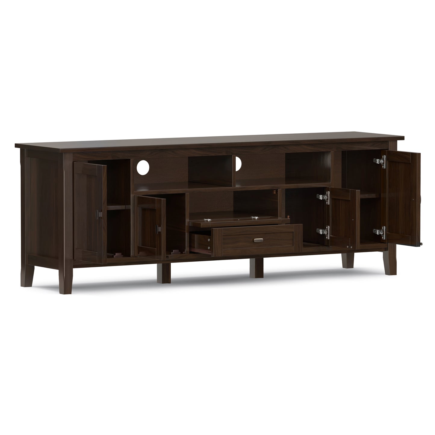 Tobacco Brown | Warm Shaker 72 inch TV Media Stand